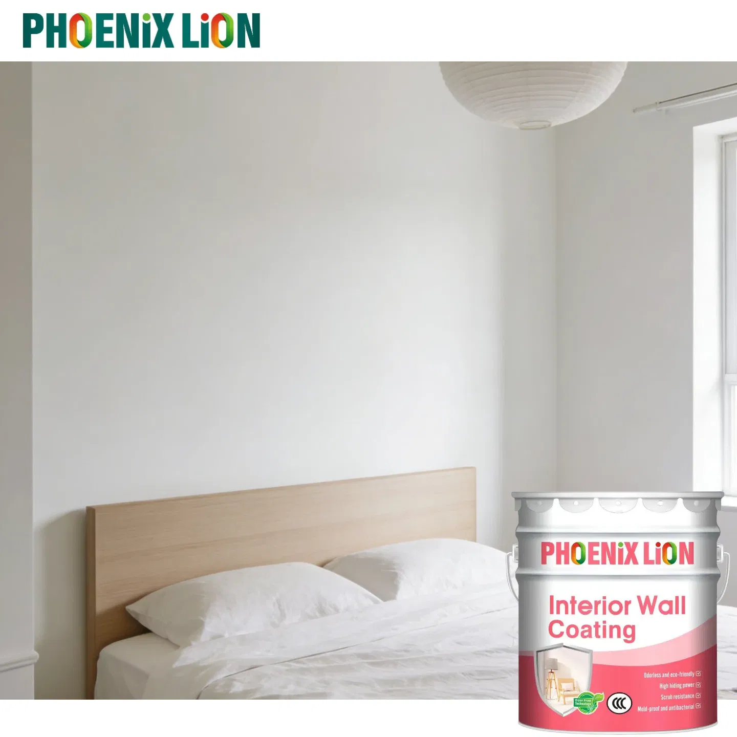 Phoenix Lion 20kg Interior Wall Paint Coating - Vibrant Finish