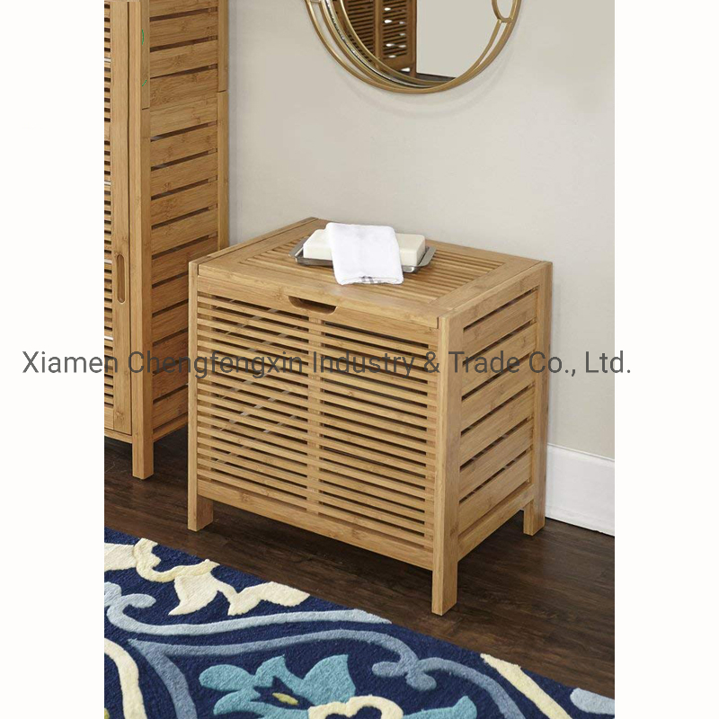 Eco-Friendly Bamboo Laundry Hamper with Stylish Hinged Lid