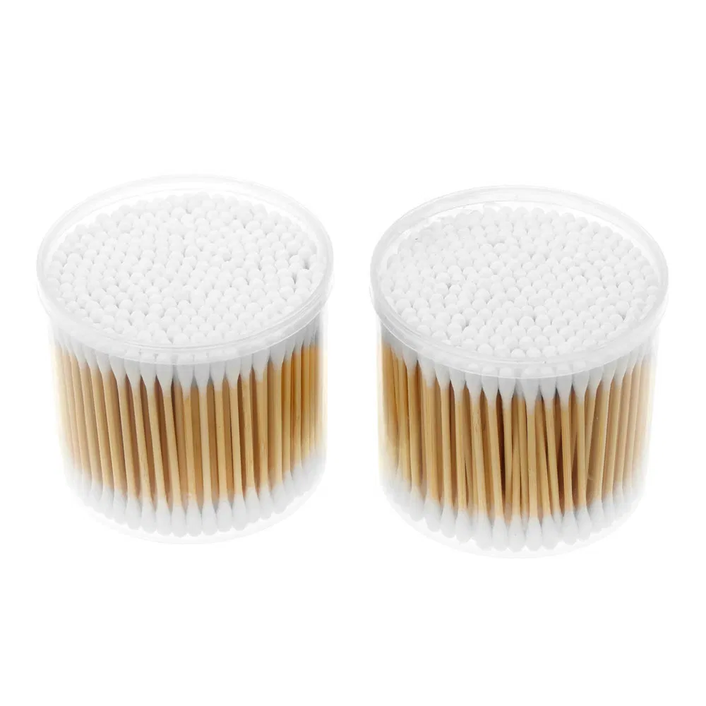 Comfortable Disposable Bamboo Stick Biodegradable Cotton Swabs for Production Line Cleaning