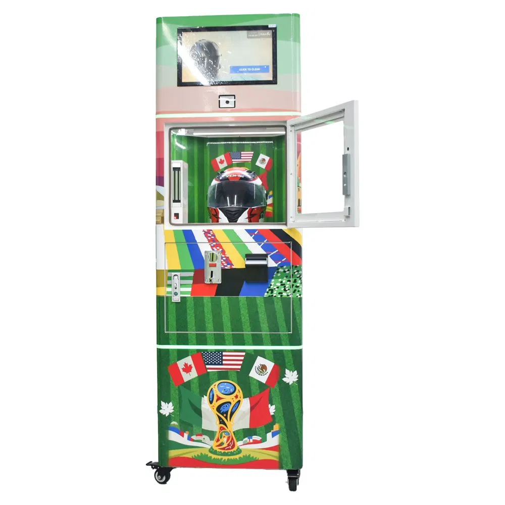 Eco-Friendly Helmet Cleaning Vending Machine for Sustainable Practices