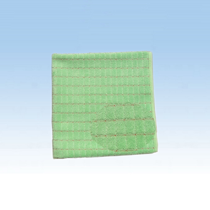 Microfiber Shining Cloth in Grip Shape Microfiber Cleaning Cloth (CN3638)