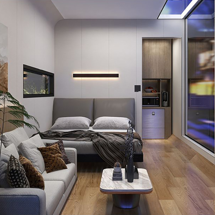 Dxh Custom Outdoor Customized Indoor Container Home Pod Movable Apple Cabin