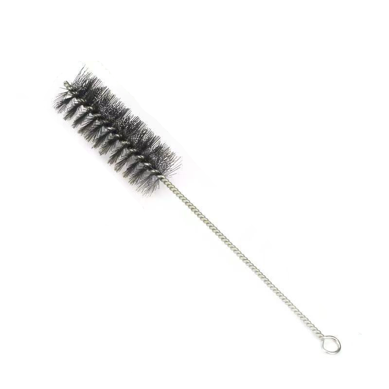 Long Handled Stainless Steel Wire Pipe Brush for Inner Hole Deburring Sewer Unclogging and Cleaning Brush Industrial Hole Brush Pipe Cleaning Brush