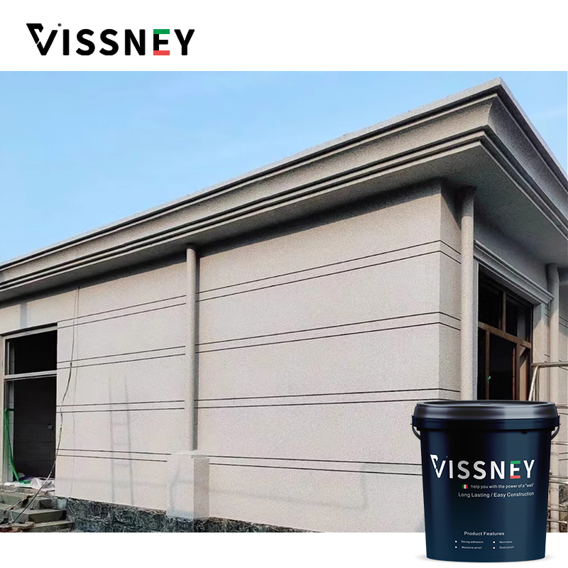 Vissney Exterior Carrara Stone Paint Environmentally Safe Decorative Finish