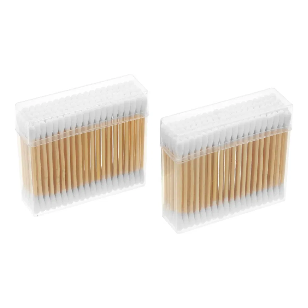 Gentle Touch Disposable Bamboo Stick Biodegradable Cotton Swabs for Laboratory Glassware Cleaning