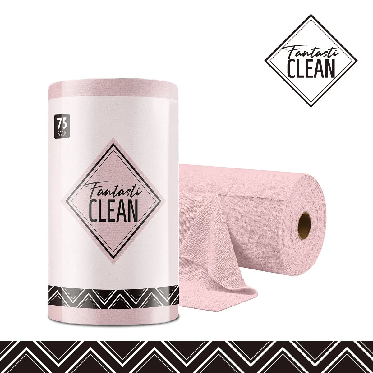 Reusable Paper Towels 75pack Tear Away Microfiber Cleaning Cloths for Car and Home