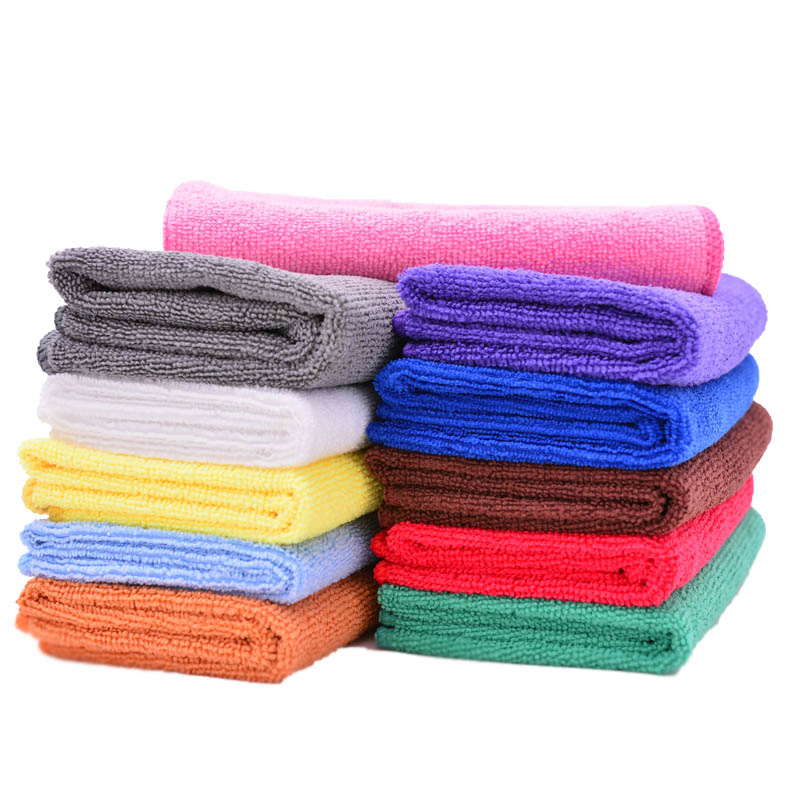 Hot Selling High Quality Colorful Absorbent Kitchen Towel Reusable Cleaning Cloths for Vehicle Microfiber Drying Towels for Car