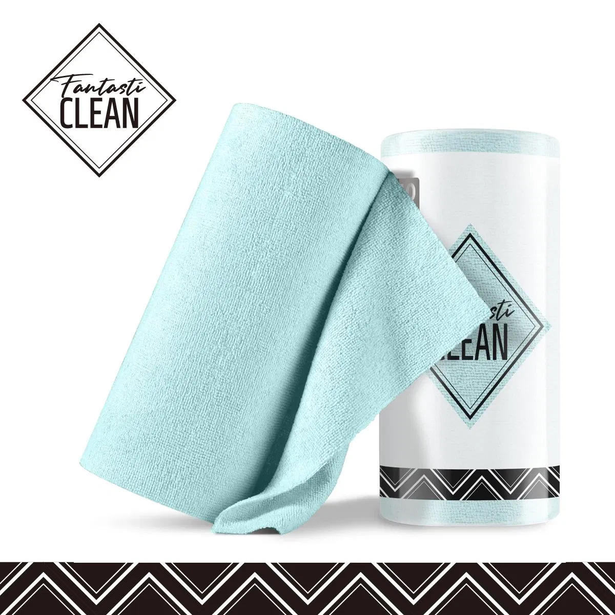 Clean Cloth 40 Pack Kitchen Cleaning Cloth Tear Away Microfiber Towels Reusable Dish Cloths