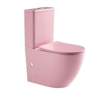 Customizable Bathroom Ceramic Matt Pink/Red/Yellow/Orange/Green Two Piece Ceramic Toilet with CE/Watermark