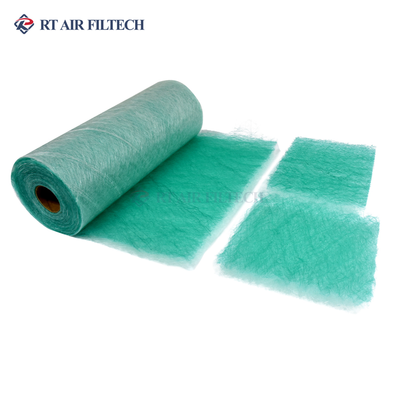 Green and White 250g Fiberglass Paint Stop Floor Filter for Spray Booth