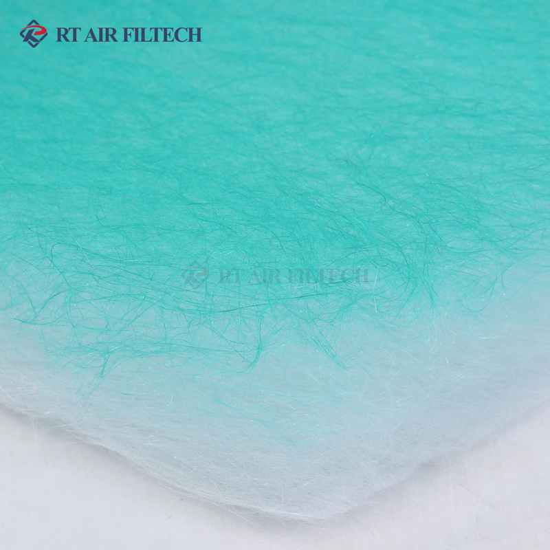 Green and White 250g Fiberglass Paint Stop Floor Filter for Spray Booth