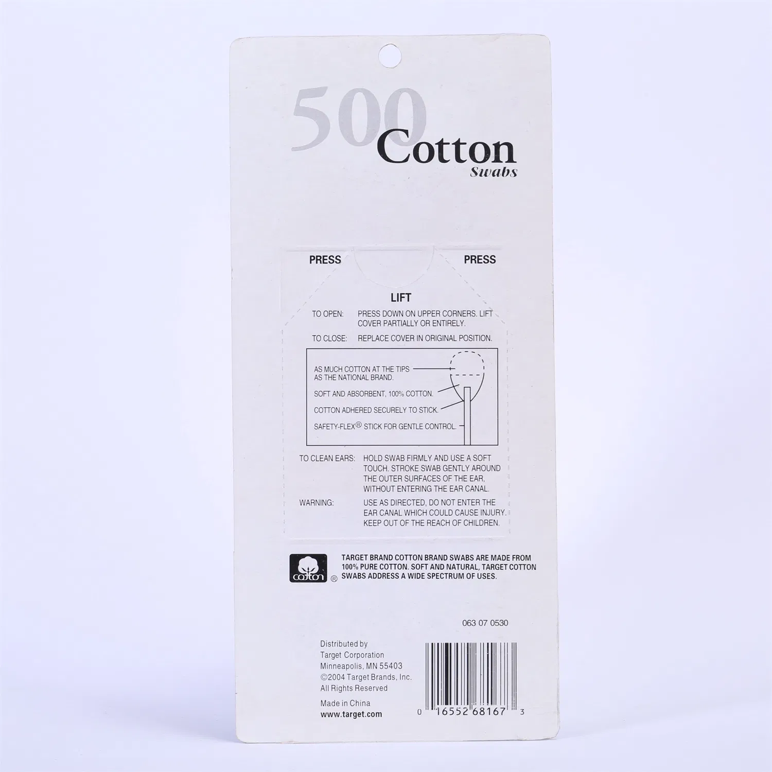 Wholesale Cotton Swabs Biodegradable Paper Stick Cotton Buds Ear Cleaning Qtips in Blister Card