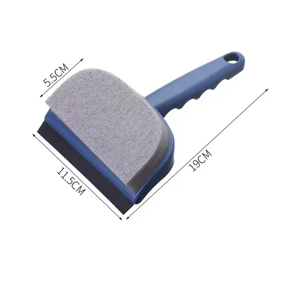 2-in-1 Double Sided Cleaning Brush with Scraper Glass Window Wiper Tool Hh001_13