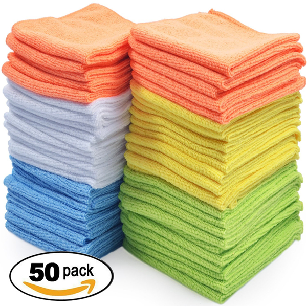 40X40cm 200-400GSM Microfibre Towel Car Microfiber Cleaning Cloth