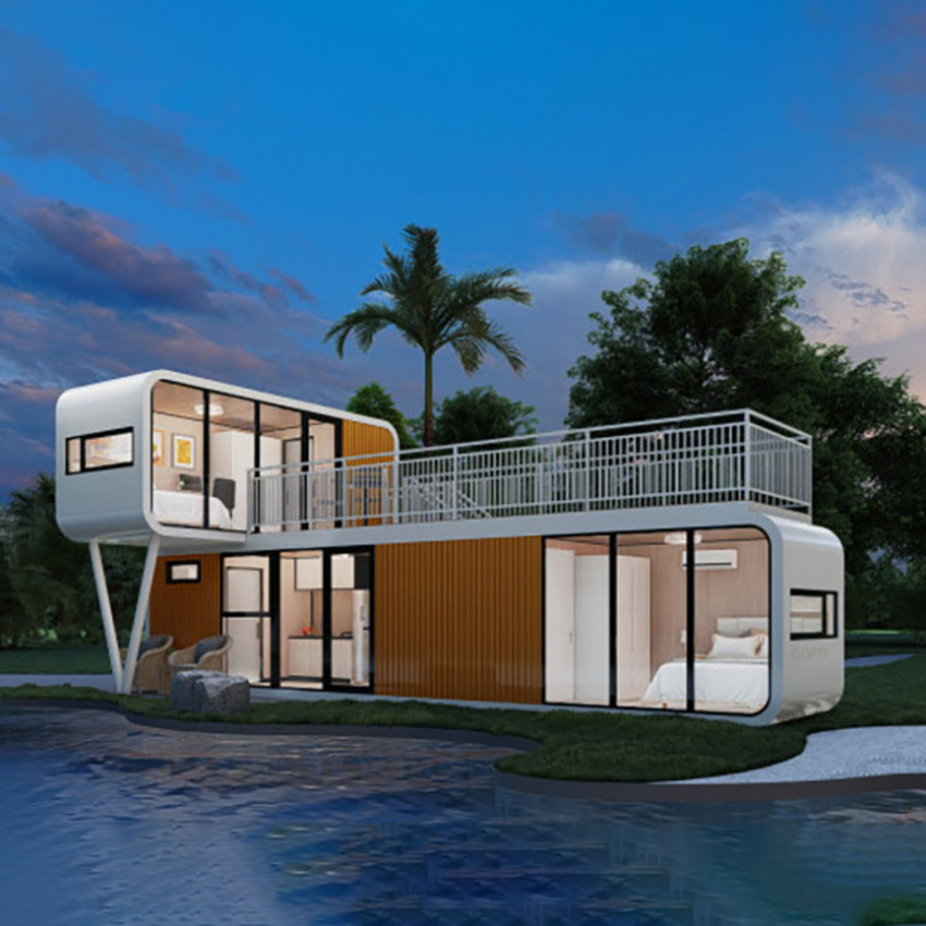 Dxh Prefab Living Luxury Garden Pod Modular Modern Container Homes Apple Cabin