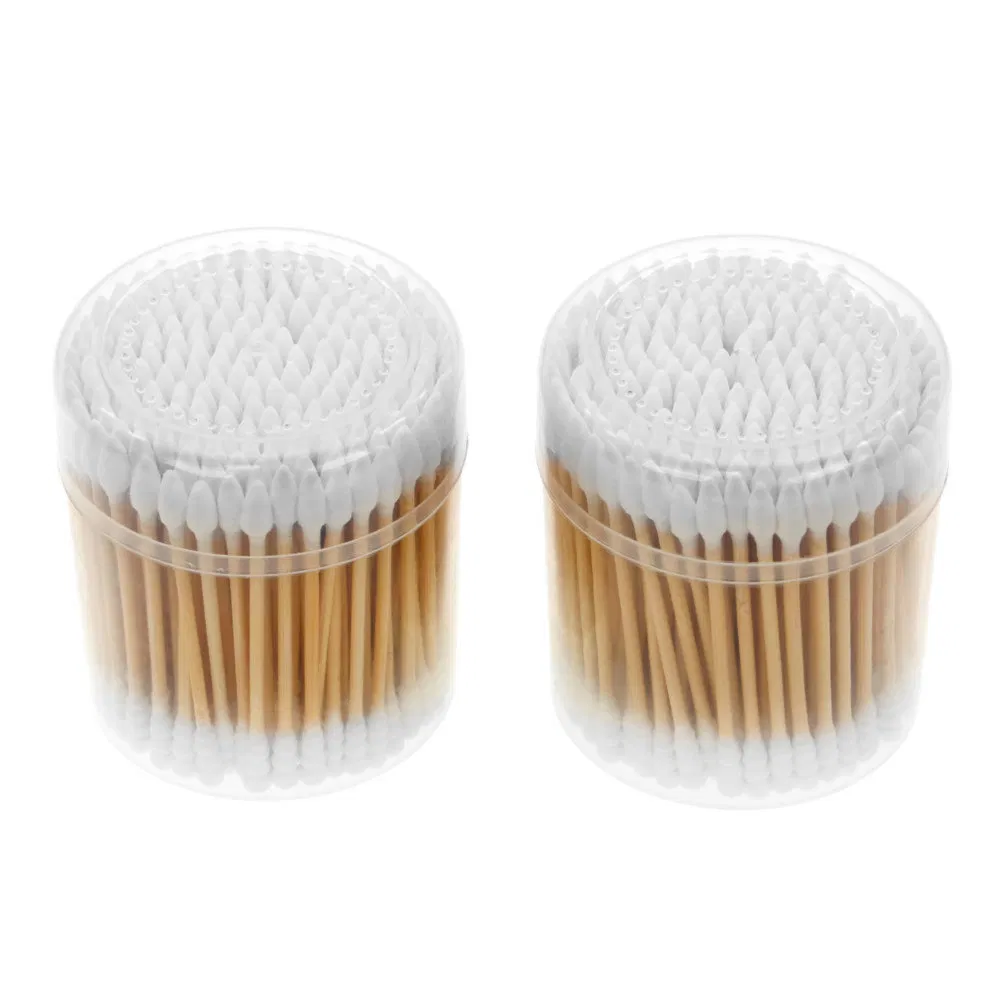 Gentle Touch Disposable Bamboo Stick Biodegradable Cotton Swabs for Laboratory Glassware Cleaning