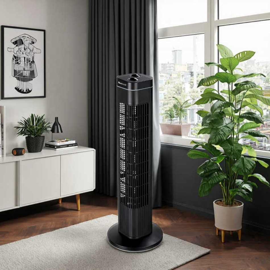 29-Inch Modern Tower Fan: Energy-Efficient Home Appliance Design