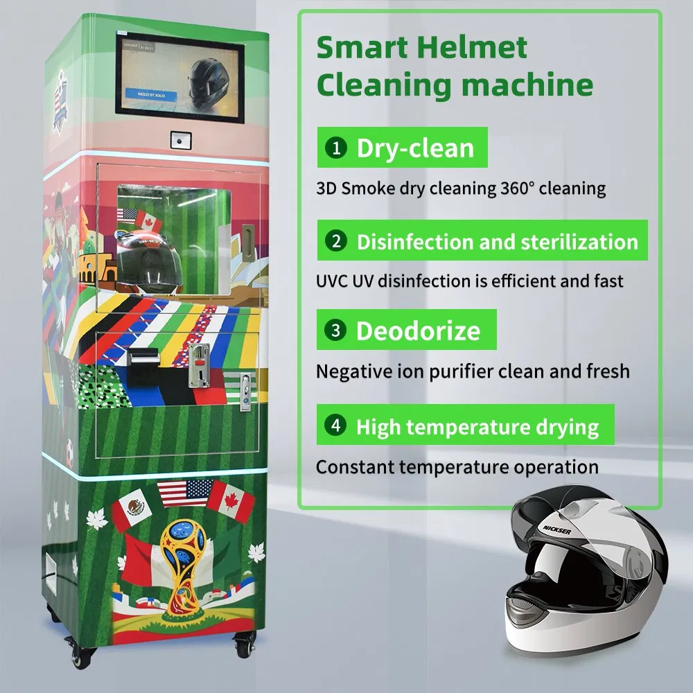 Eco-Friendly Helmet Cleaning Vending Machine for Sustainable Practices