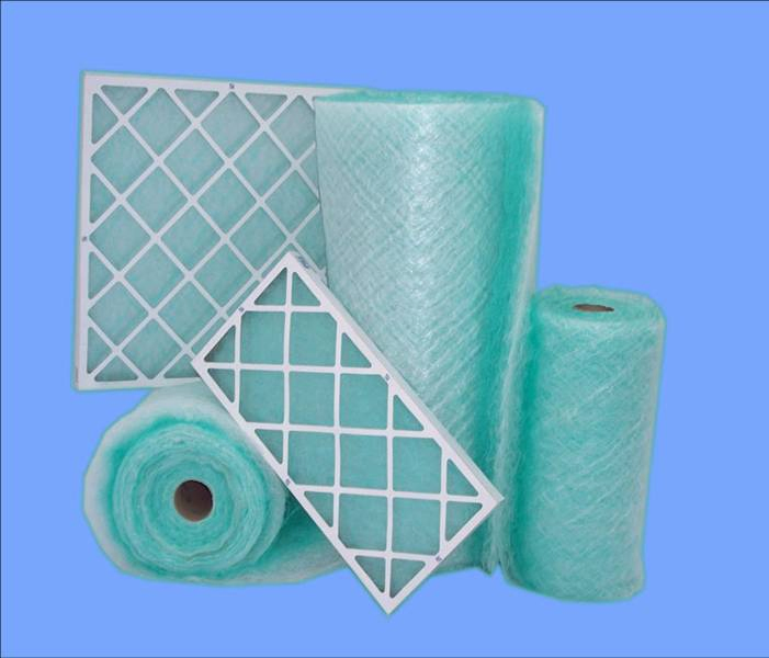 Floor Filter Fiberglass Green White Filter Roll Media Spray Booth Painting
