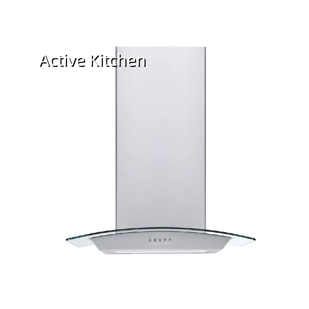 Sleek Energy Efficient Glass Hood for Modern Kitchen Range