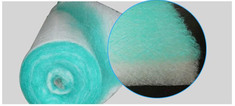 Floor Filter Fiberglass Green White Filter Roll Media Spray Booth Painting
