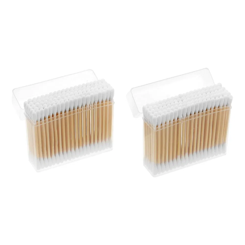 Gentle Touch Disposable Bamboo Stick Biodegradable Cotton Swabs for Laboratory Glassware Cleaning