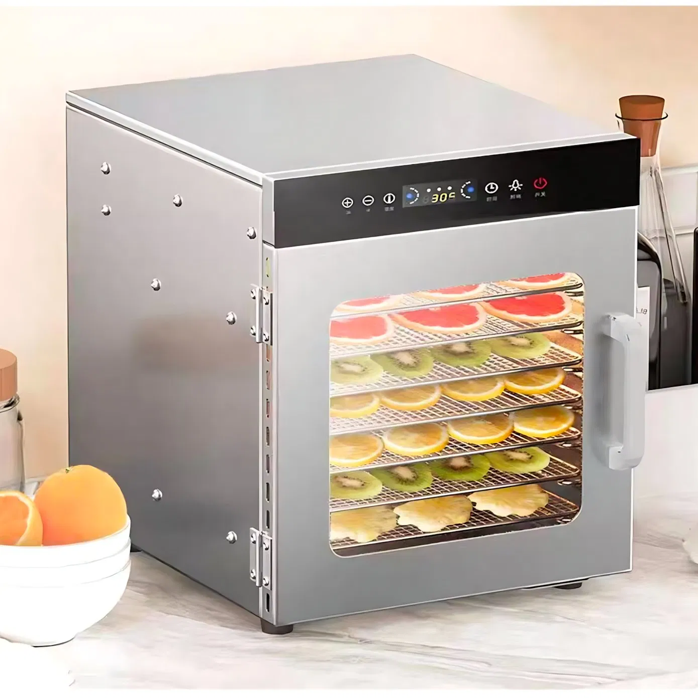 Electric Fruit Dryer Machine with Energy Efficient Heating Element