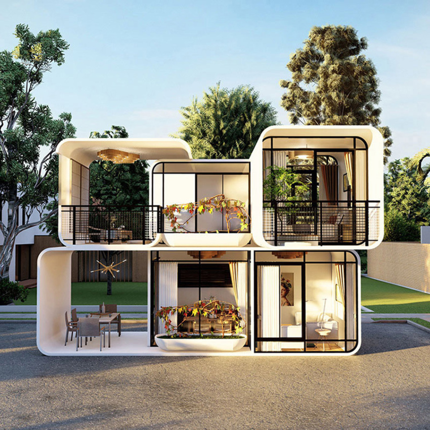 Dxh Factory Custom 20FT Prefabricated Office Pod Waterproof Container Home Apple Cabin