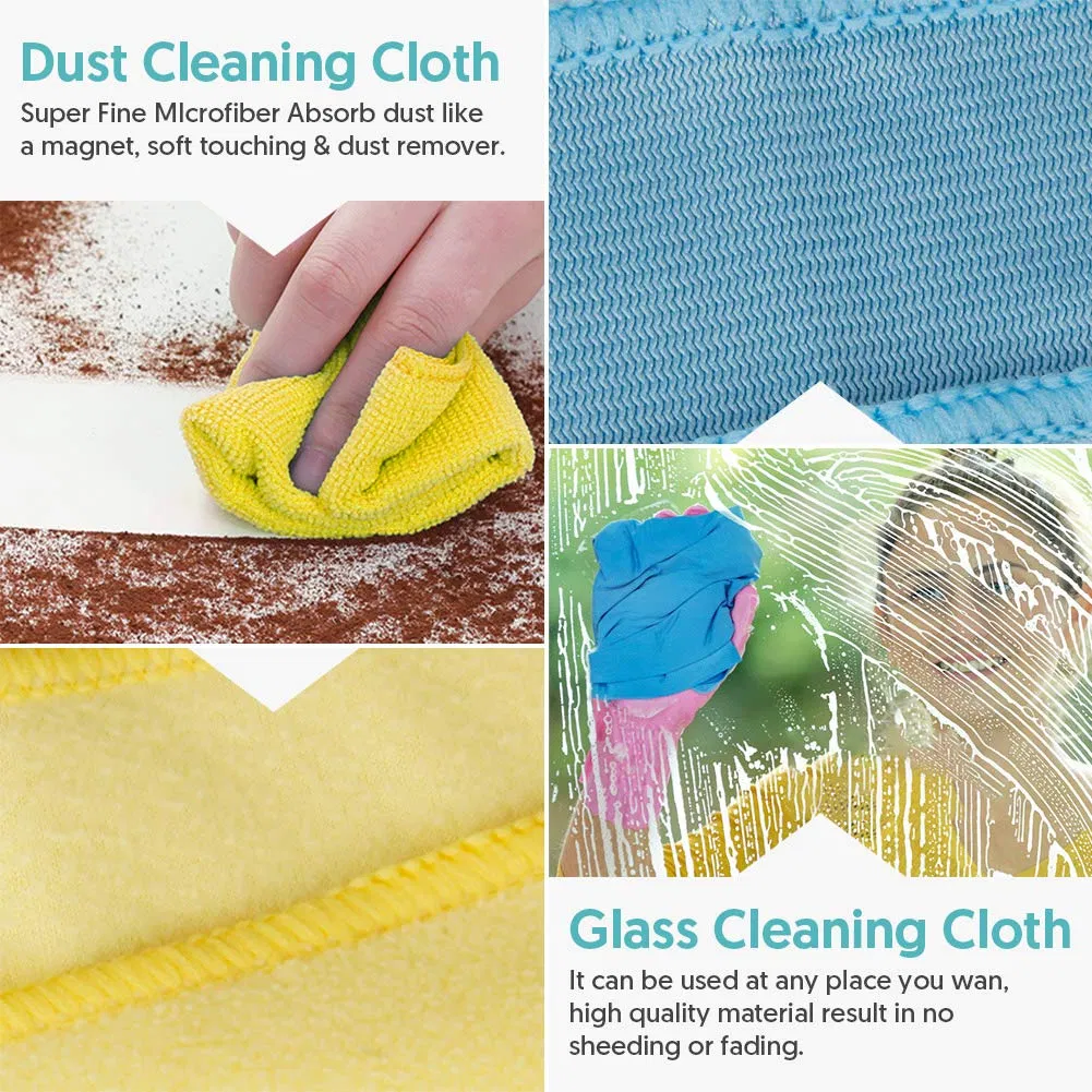 House Kitchen Windows Reusable Dish Glass Floor Polish Dust Microfiber Cleaning Cloth