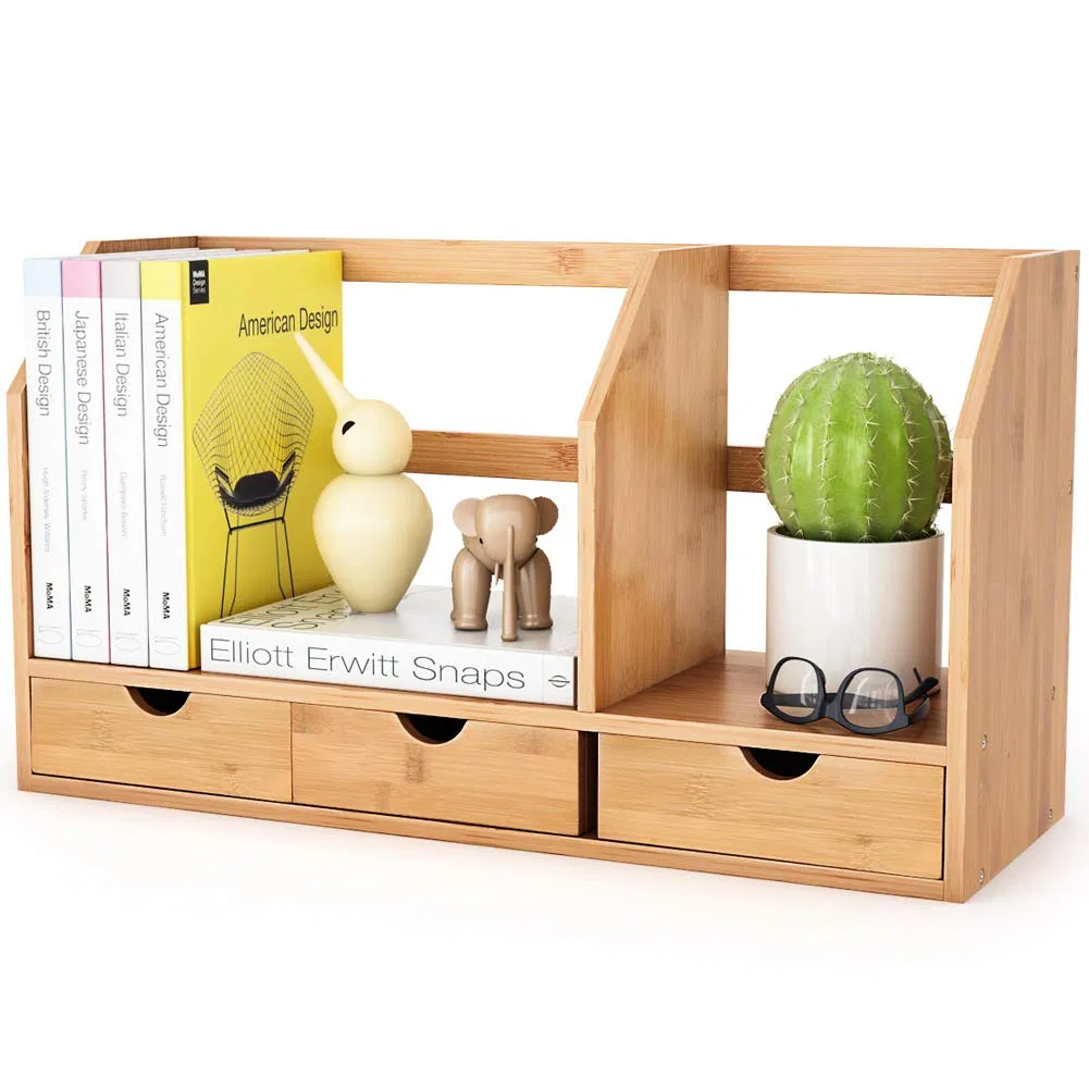 Bamboo Desktop Bookshelf