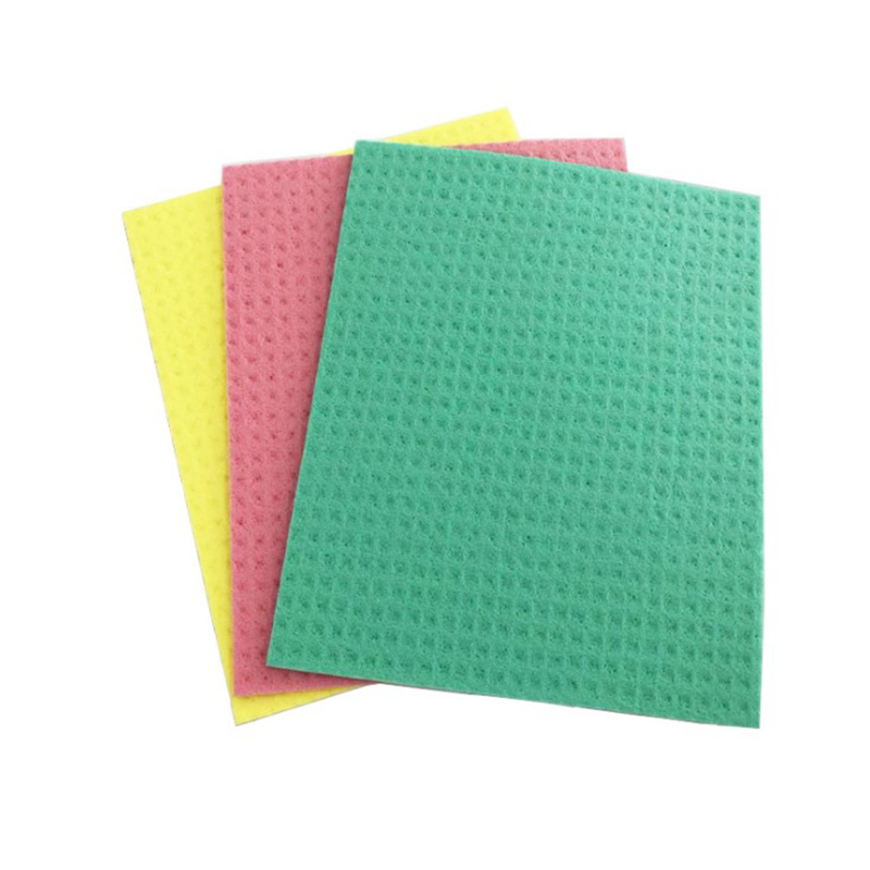 Reusable Biodegradable Cellulose Sponge Cleaning Cloths Eco Friendly Absorbent Dish Cloth