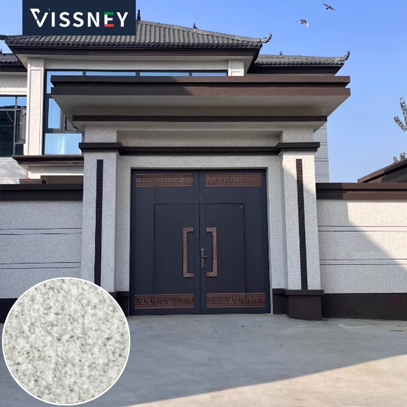 Vissney Exterior Carrara Stone Paint Environmentally Safe Decorative Finish