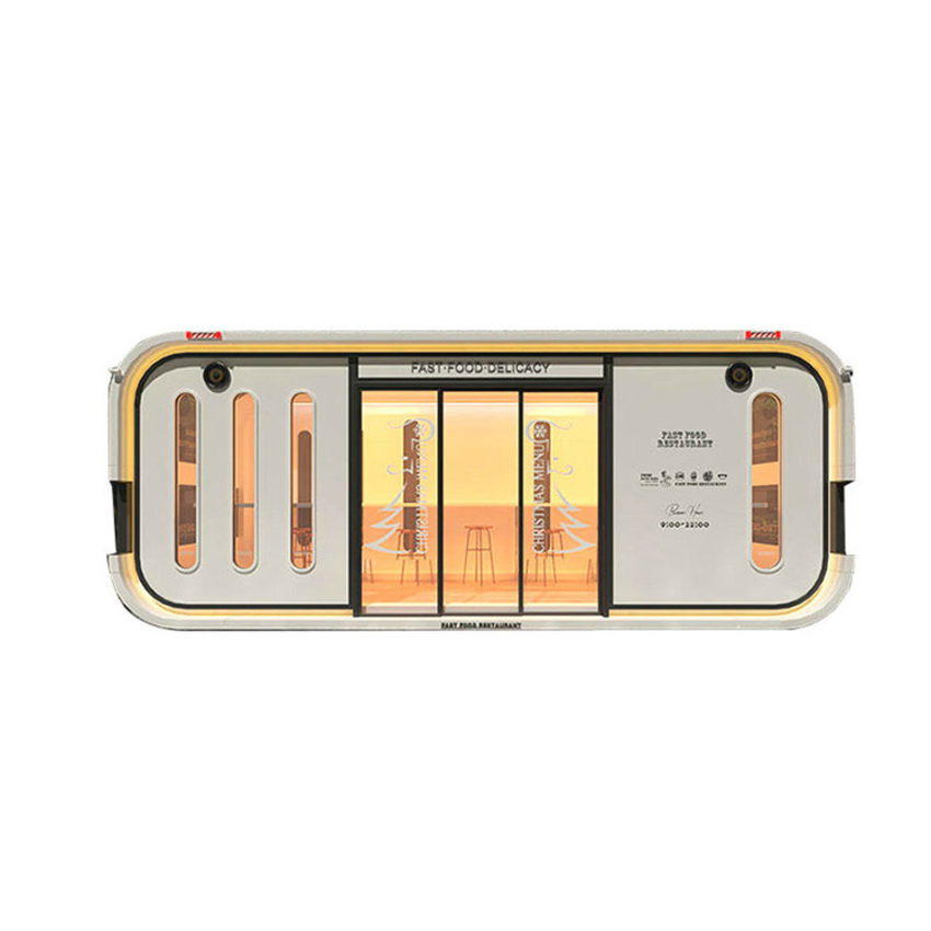 Prefabricated Fully Furnished Prefab House Container Capsule Home Apple Cabin with Bathroom