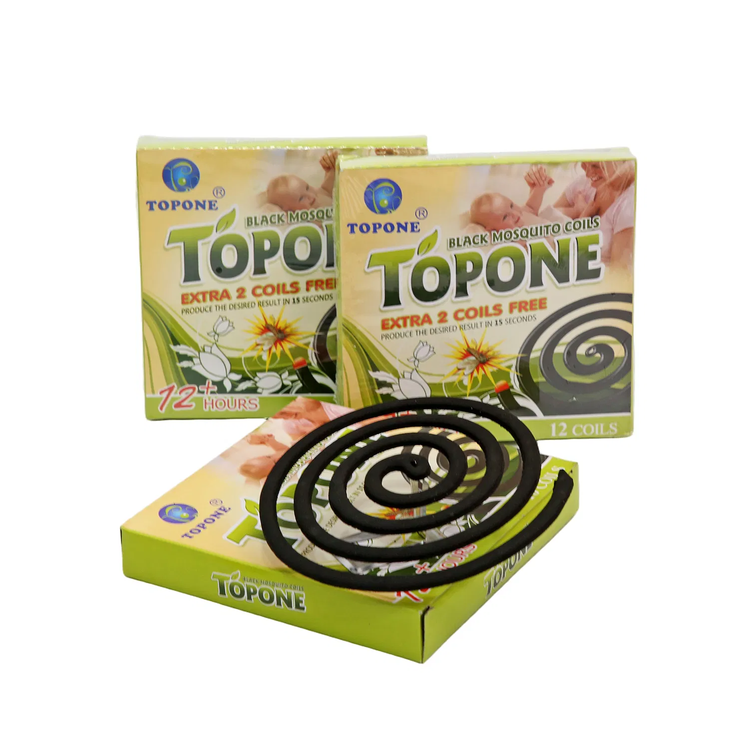 Tonone Smokeless 138mm Mosquito Killer Black Mosquito Coil with OEM
