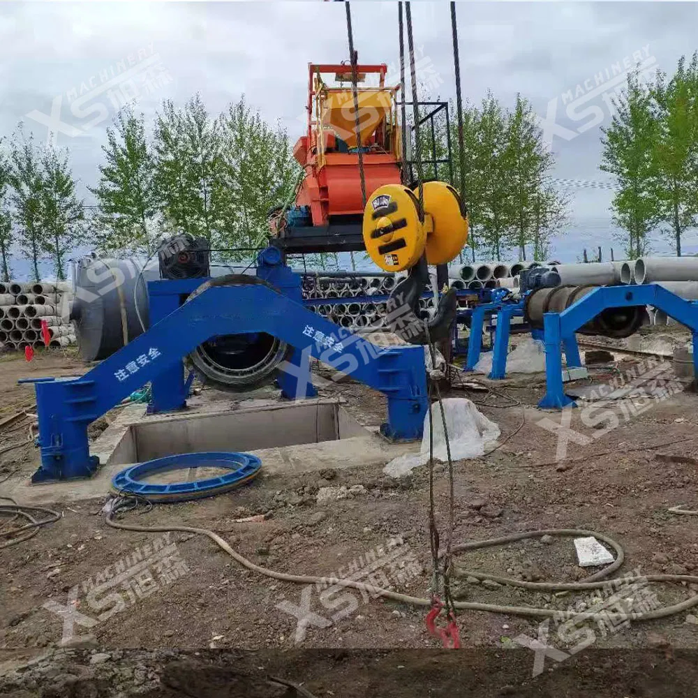 Heavy-Duty Concrete Pole Mould for Socketed Pipes Roller Suspension Technique