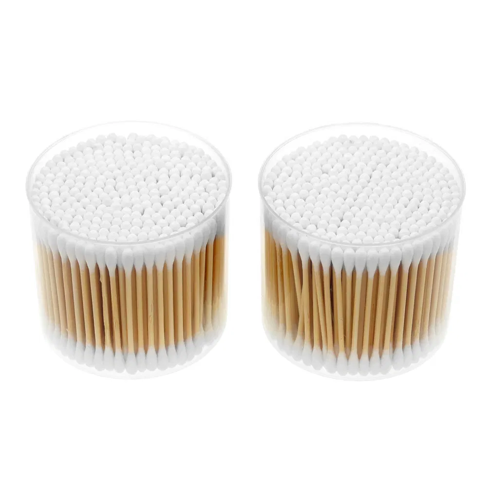 Comfortable Disposable Bamboo Stick Biodegradable Cotton Swabs for Production Line Cleaning