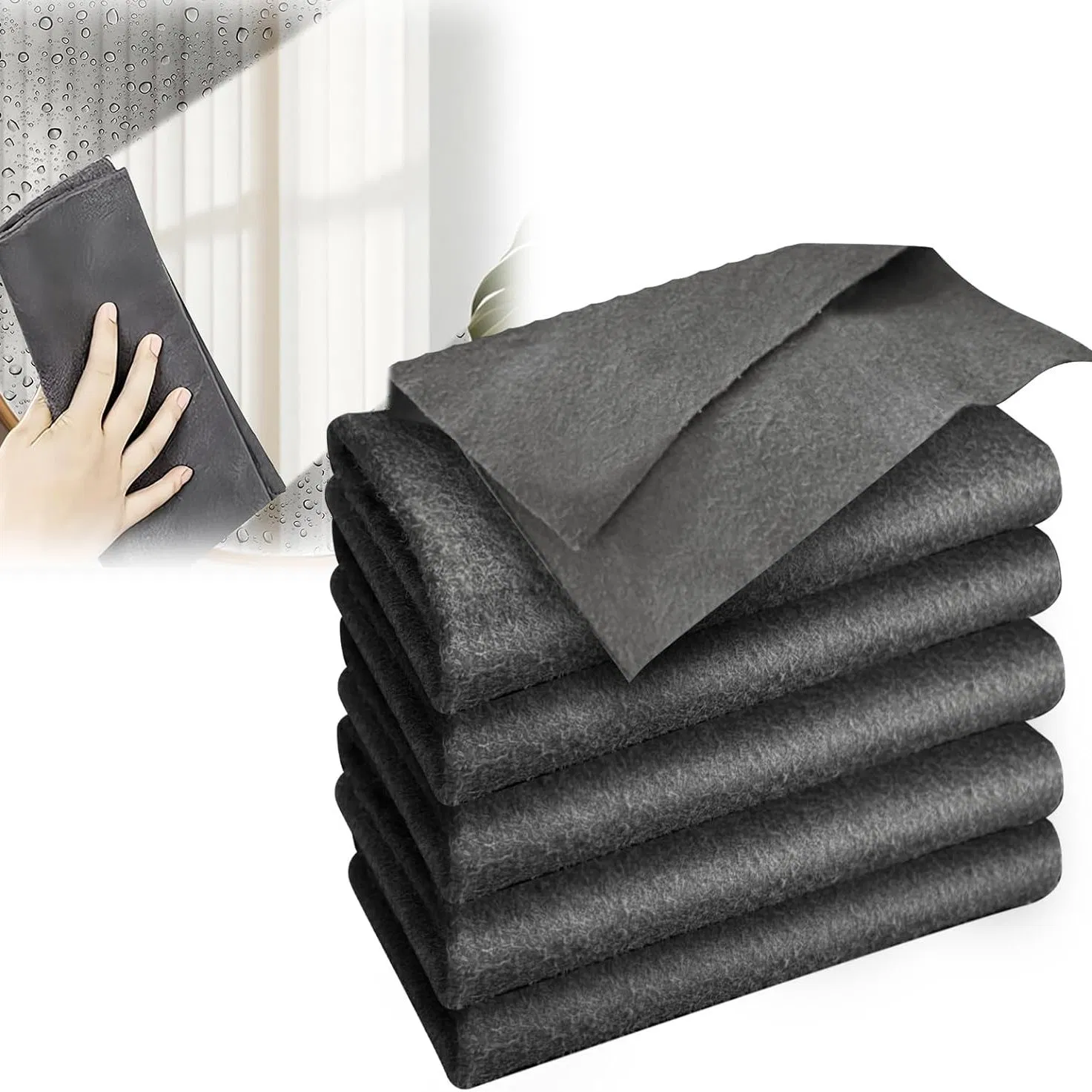 Thickened Magic Cleaning Cloth Reusable Lint Free Cloth for Glass