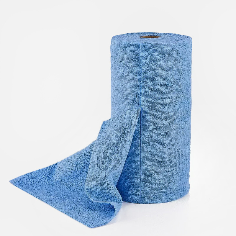 12" x 12" Tear Away Microfiber Roll Cleaning Towels, Reusable and Washable Cloths, for House