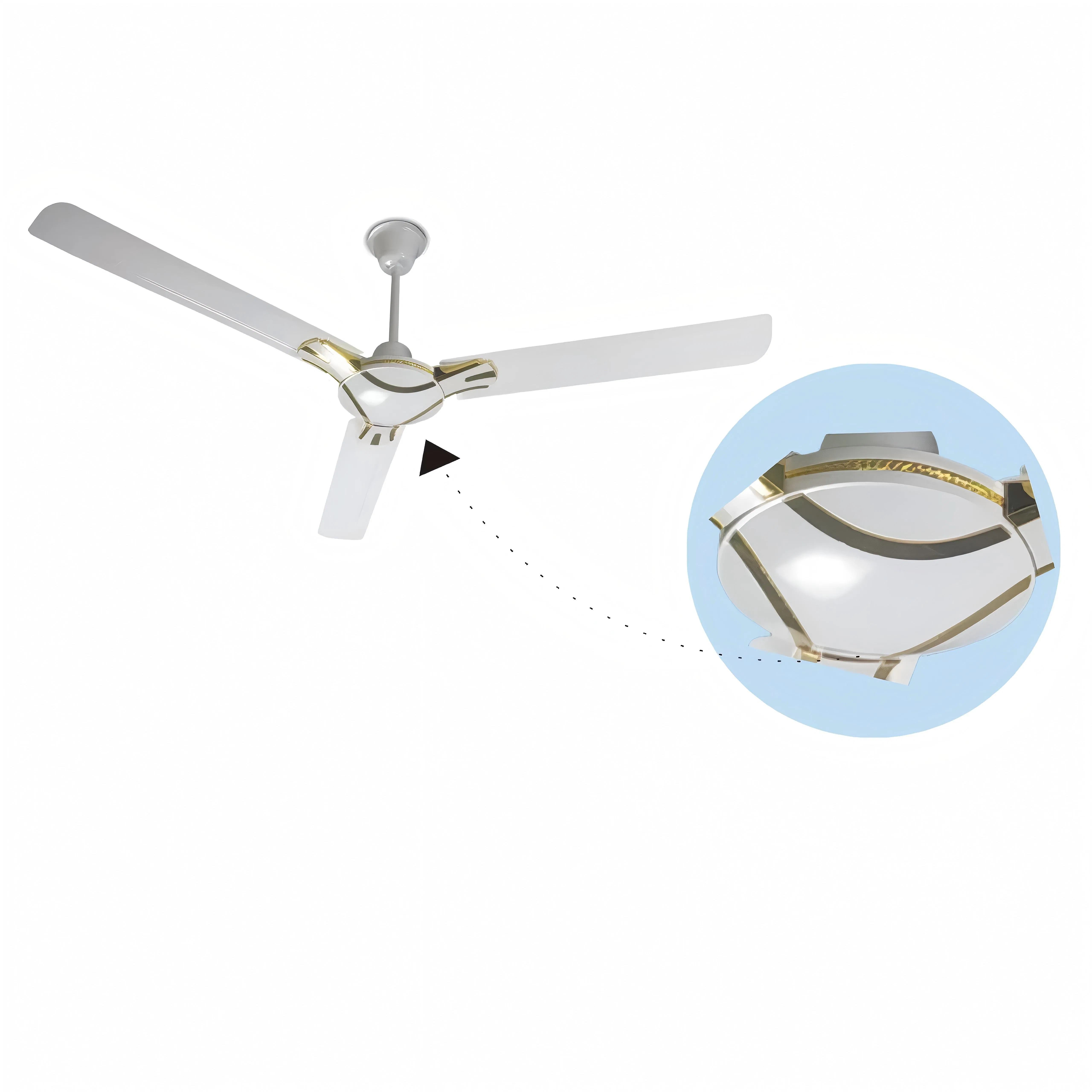 Solar Acdc 56inch Industrial AC Ceiling Fan Energy-Efficient Ceiling Fan