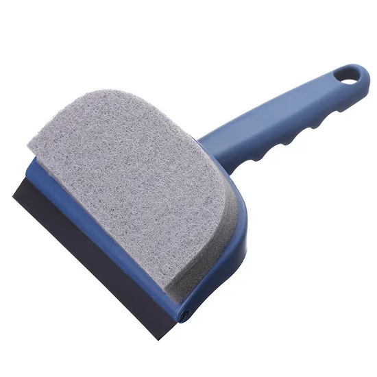 2-in-1 Double Sided Cleaning Brush with Scraper Glass Window Wiper Tool Hh001_13
