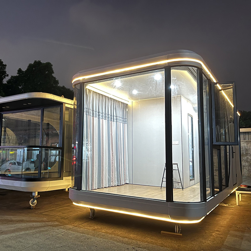 Mobile Villa Hotel Office Pod Container House Apple Cabin Modern Prefab Home