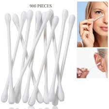 Eco Friendly Cotton Swabs Wood Sticks Recyclable Biodegradable Wooden Cotton Buds for Ear Cleaning Makeup