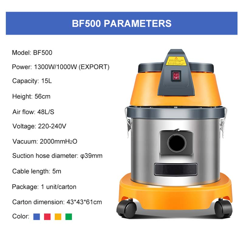 Hot Sale Wet/Dry Vacuum Cleaner Machine for Garage with 15L Capacity