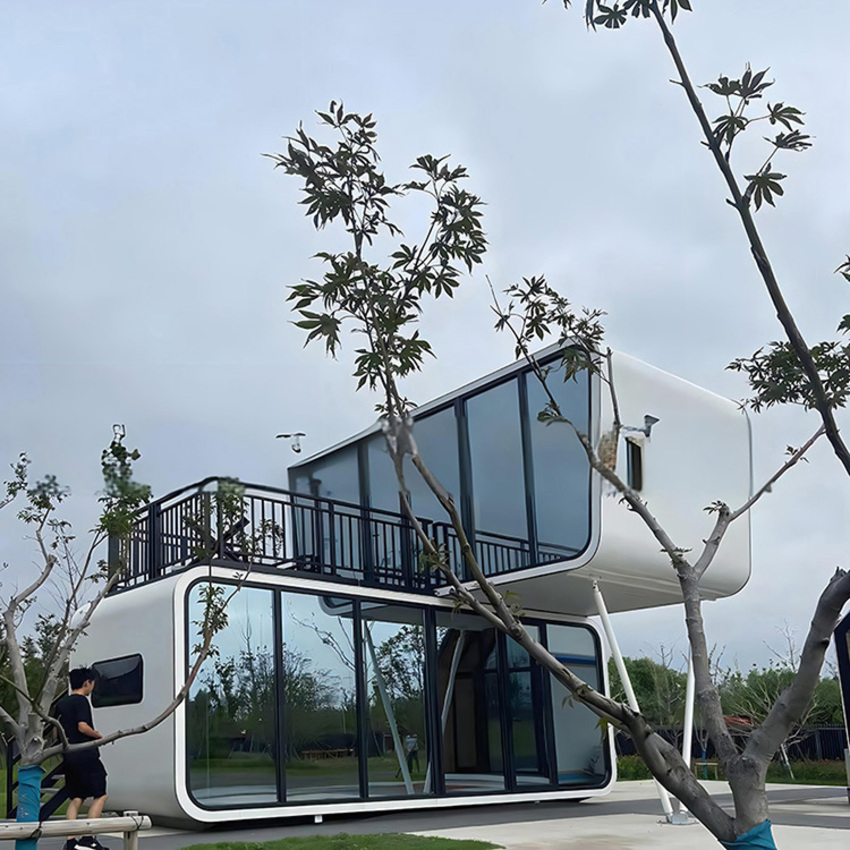 Dxh Prefabricated Portable 20FT 40FT Office Pod Waterproof Container Home Apple Cabin