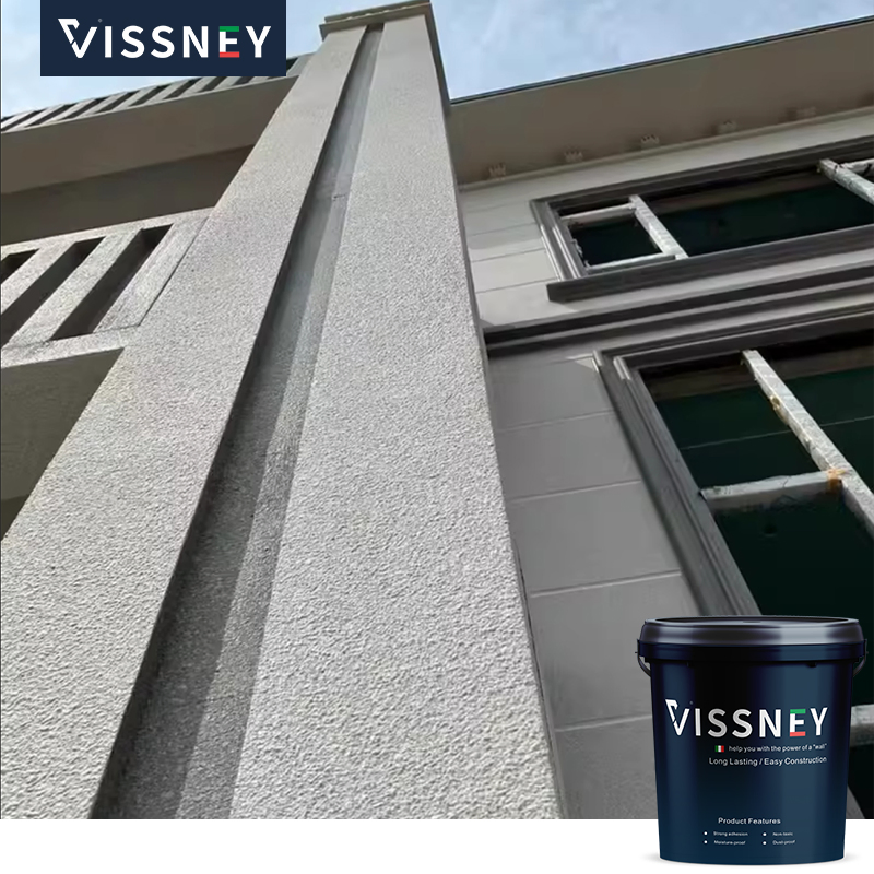 Vissney Exterior Carrara Stone Paint Premium Decorative Wall Texture Finish
