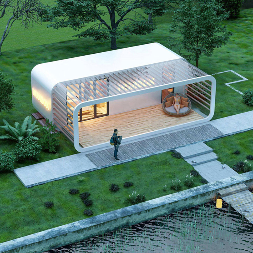 Detachable Villa Hotel Office Container House Capsule Prefabricated Apple Cabin Hut Home