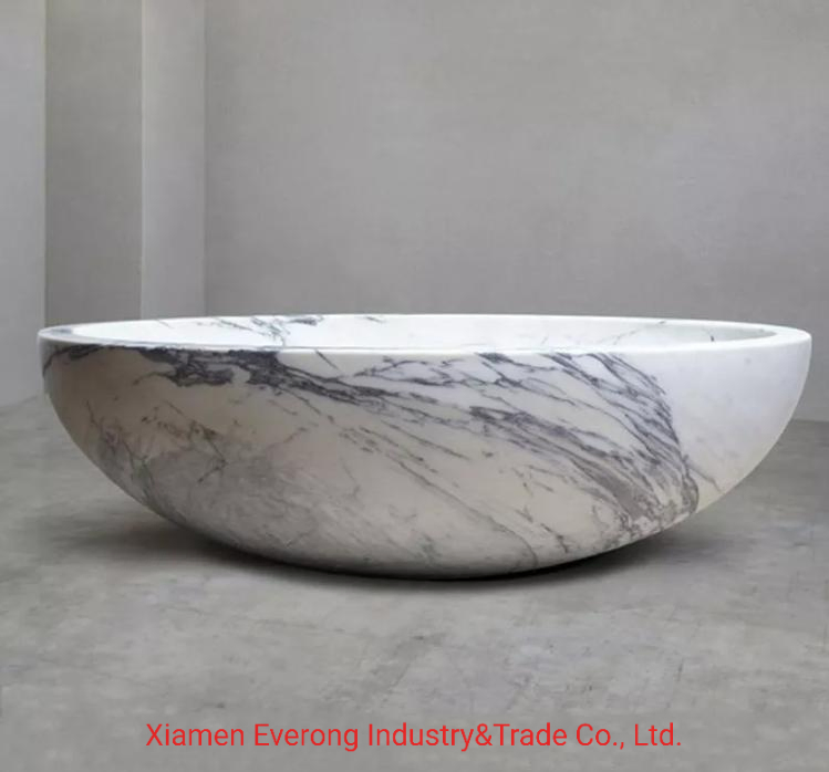 Natural White Black Grey Beige Green Onyx/Granite/Marble Stone Freestanding Bathtub for Bathroom Bath Tub