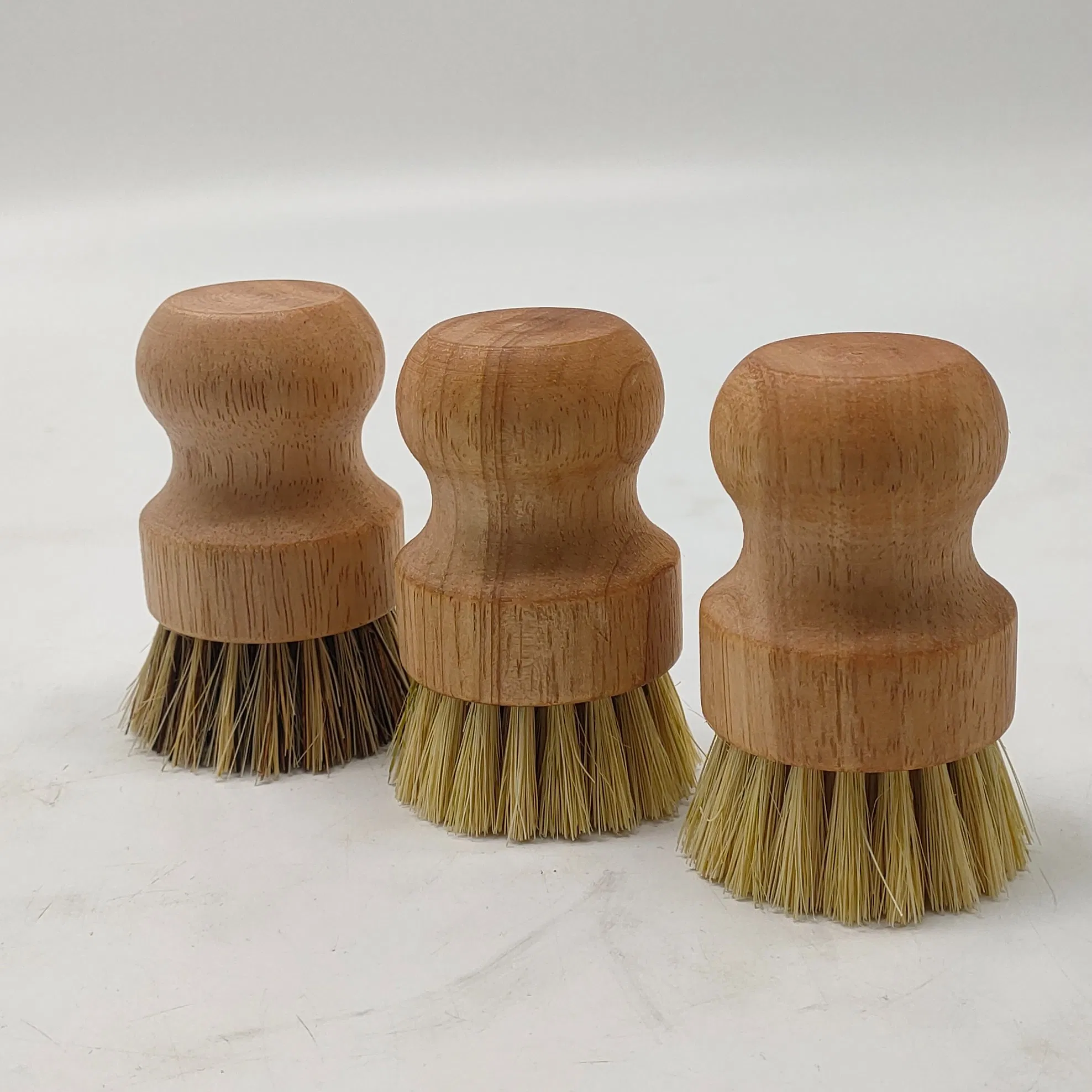 Bamboo Brushes Kitchen Cleaning Eco Friendly Biodegradable Sisal Fibre Wooden