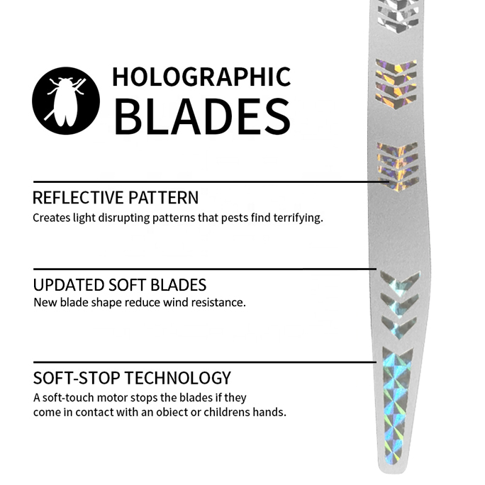 Advanced Rechargeable Fly Repellent Fan Portable Mosquito Killer Eco-Friendly Chemical Free Mosquito Repeller