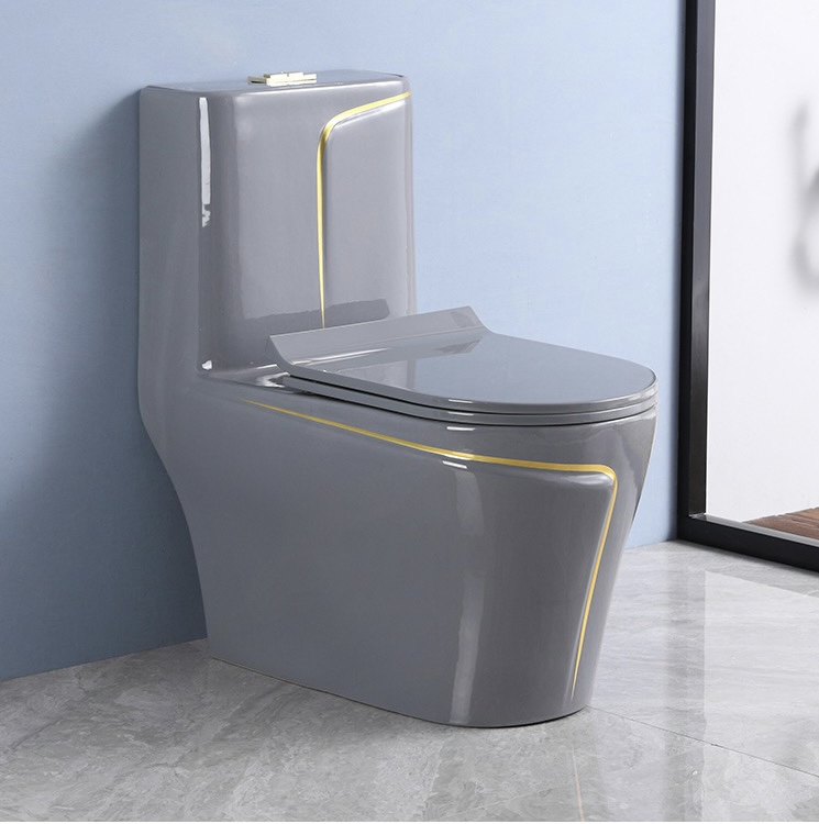 Hot Selling Bathroom Wc Inodoros Water Closet Custom Gold Green Marble Sanitarios Commode Color Wc Toilet